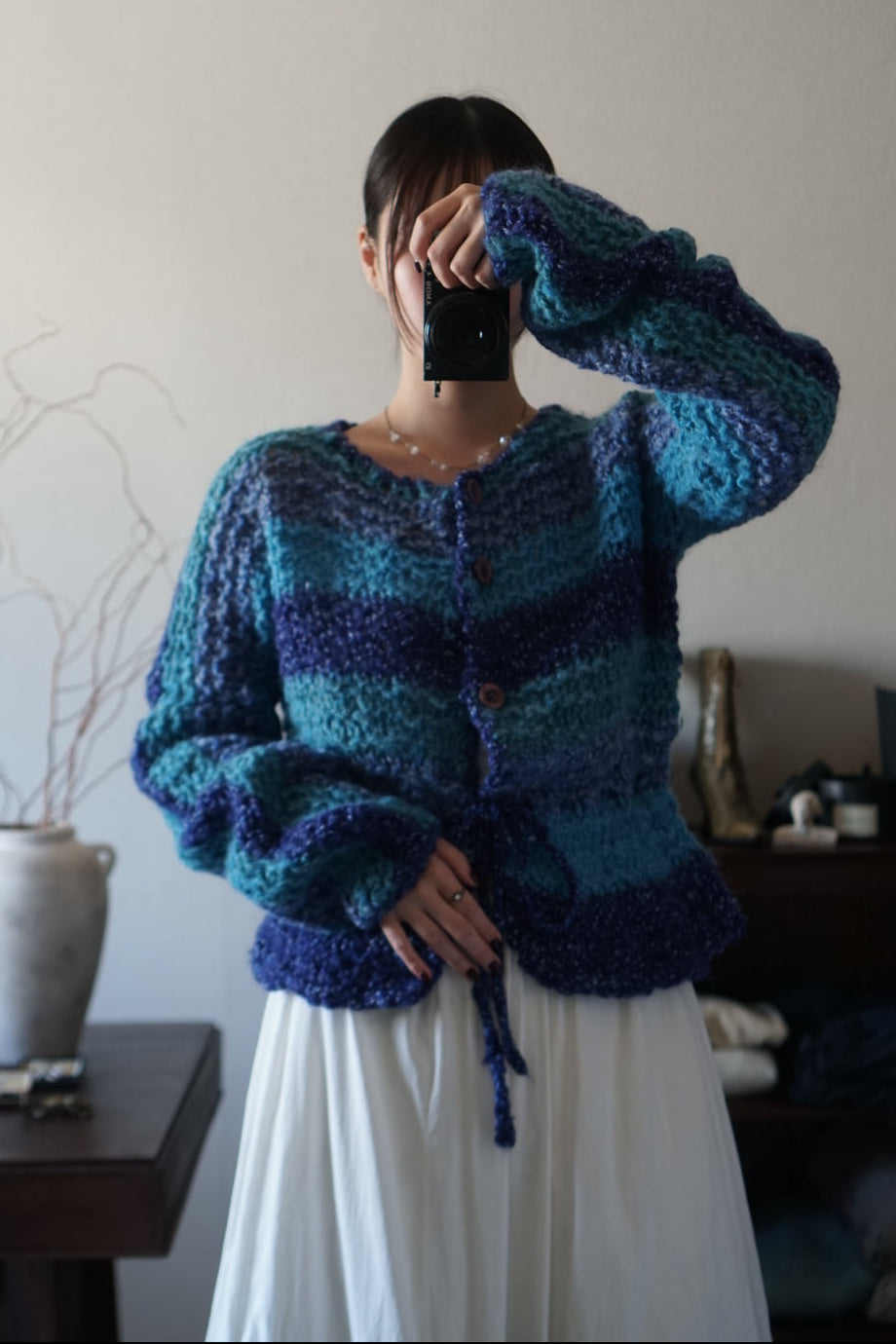 1950’s Handmade Blue Knit