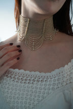 Victorian Glass Pearl Special Collar