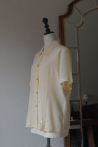 Vintage Flower Embroidery Blouse
