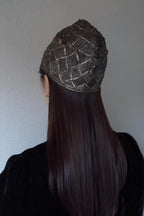 1920’s Gold Cloche Metallic Thread×Sequins Heads Dress