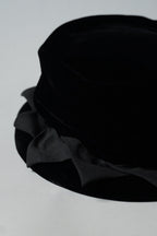 1960’s Black Velvet Hat
