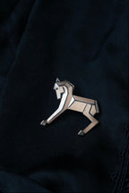Vintage  Art deco Style Bronze Horse Brooch