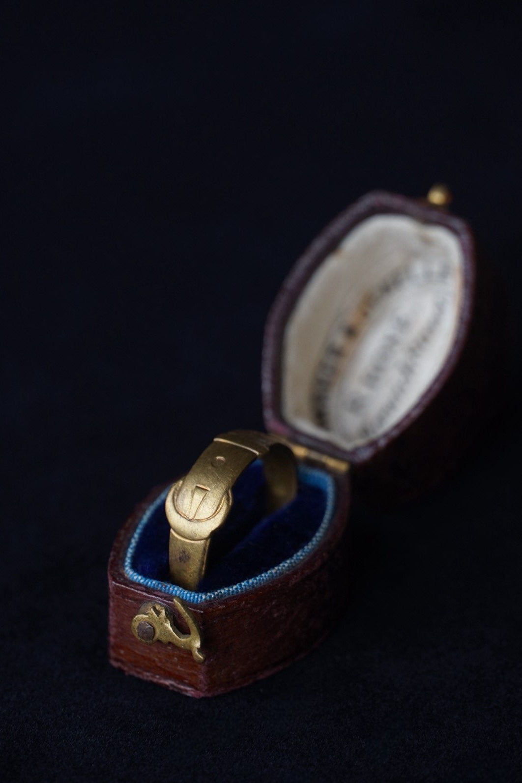 Edwardian Brass Buckle Ring