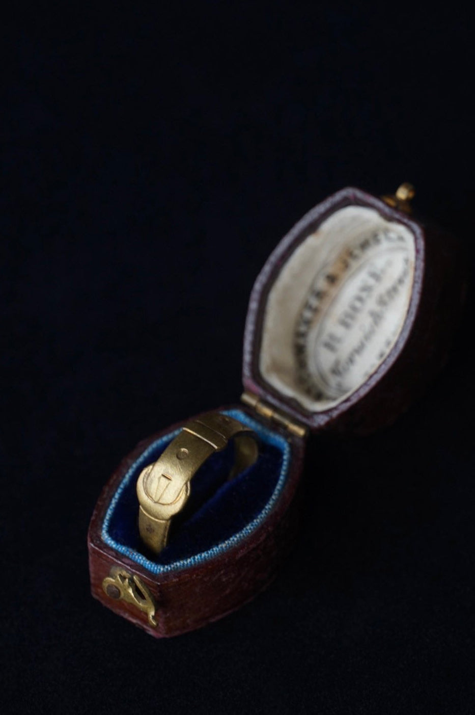 Edwardian Brass Buckle Ring