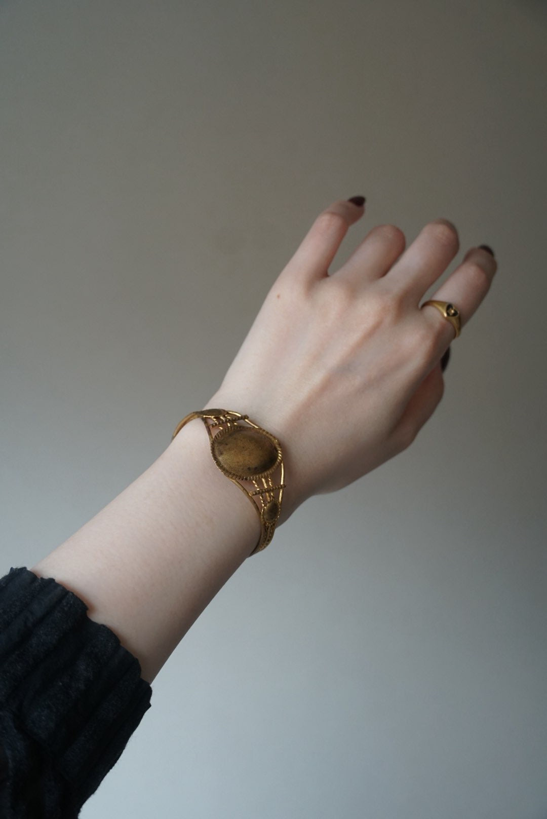 Victorian Brass Wire Bangle