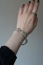 Vintage 800Silver Filigree Floral Bracelet