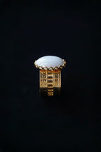 Vintage Oval Blue Lace Agate Ring