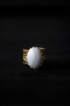 Vintage Oval Blue Lace Agate Ring