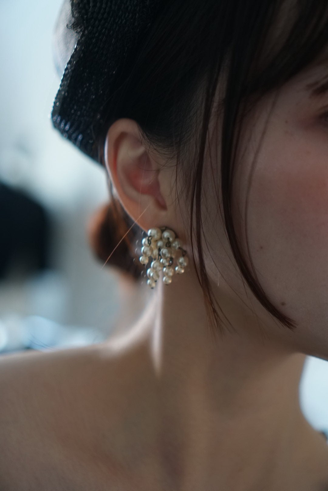 1940's Swaying Pearls Earrings