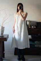1920's Linnen Crochet Lace Nighty