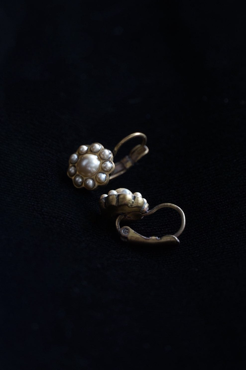 Edwardian Glass Pearl Earrings