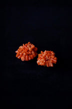 1950's Pink Coral Earrings
