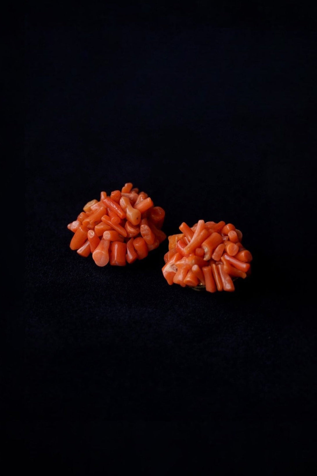 1950's Pink Coral Earrings