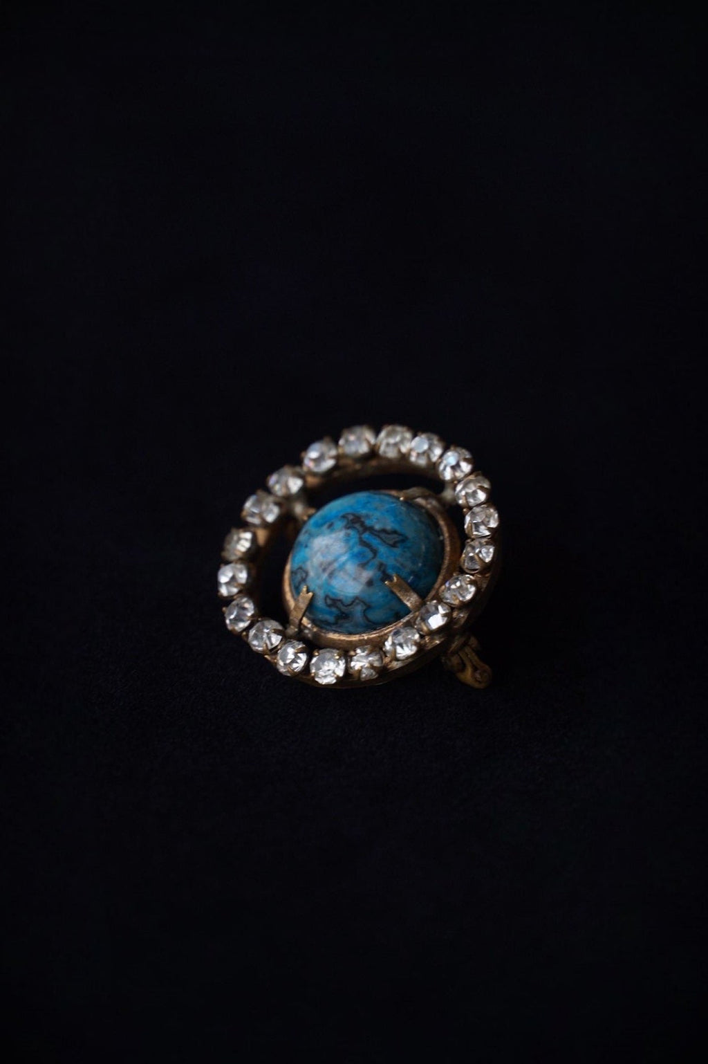 Georgian Blue Stone Pin Brooch