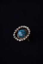 Georgian Blue Stone Pin Brooch