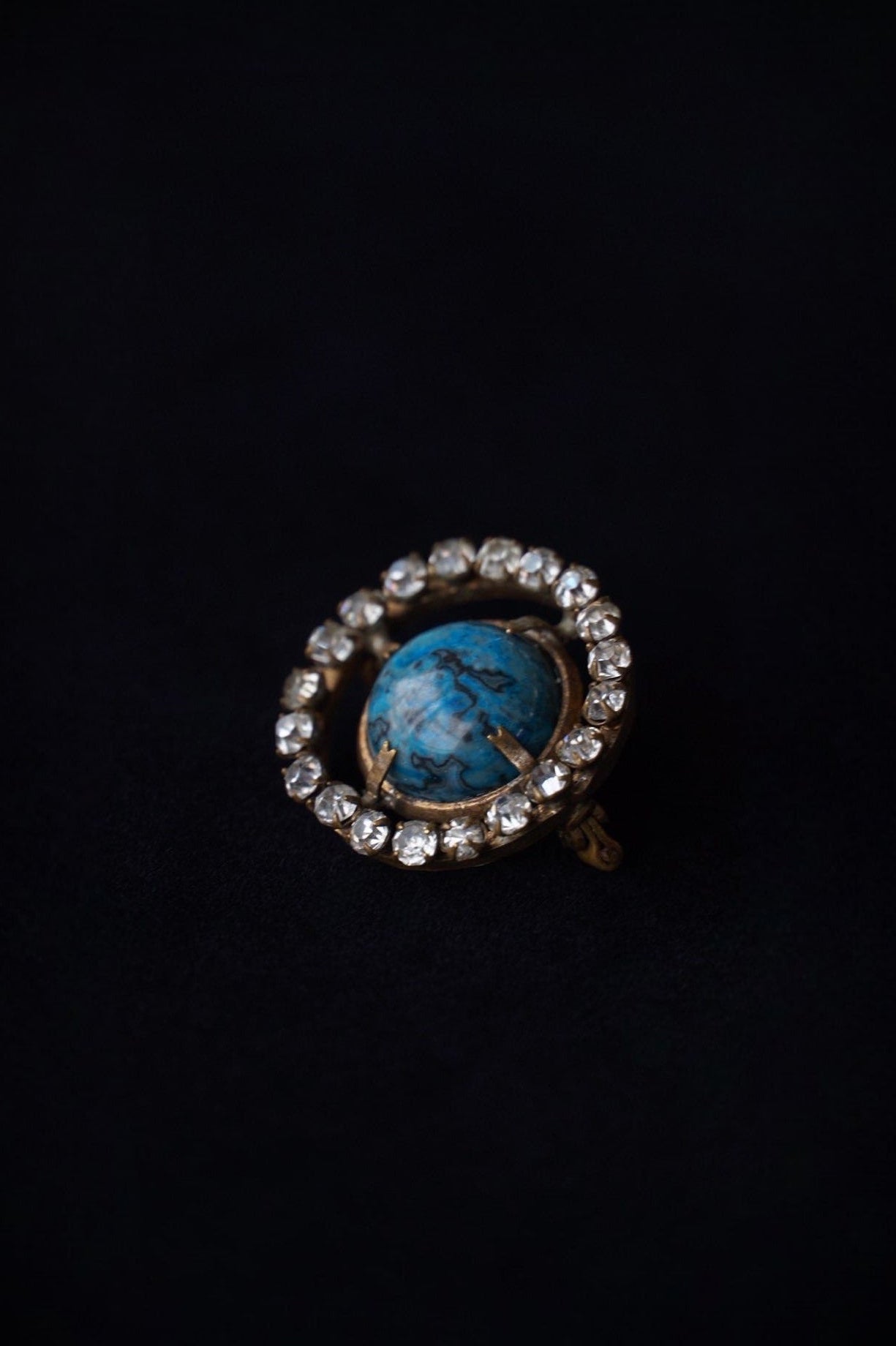 Georgian Blue Stone Pin Brooch