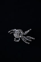 Vintage Glass Flower Spray Brooch