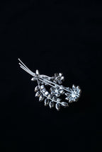 Vintage Glass Bouquet Brooch