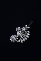 Vintage Glass Bouquet Brooch