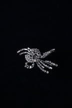 Vintage Glass Flower Spray Brooch