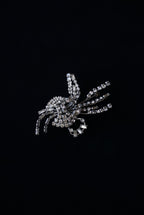 Vintage Glass Flower Spray Brooch