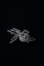 Vintage Glass Flower Spray Brooch