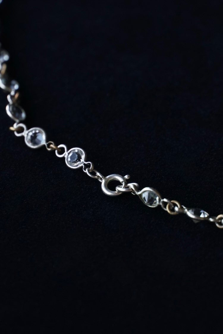 1920's Cut Glass Long Necklace