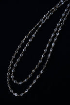 1920's Cut Glass Long Necklace