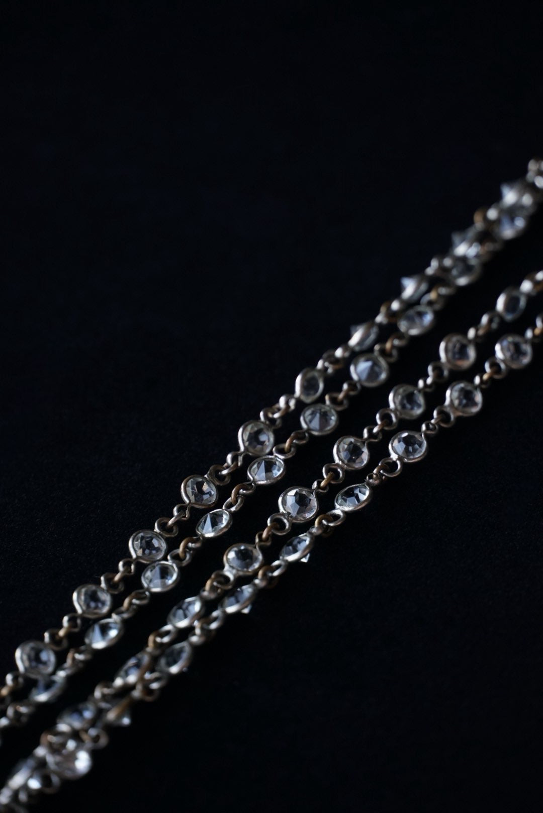 1920's Cut Glass Long Necklace