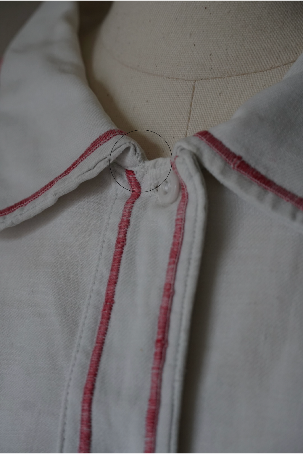 1930's Linen Cotton Long Dress