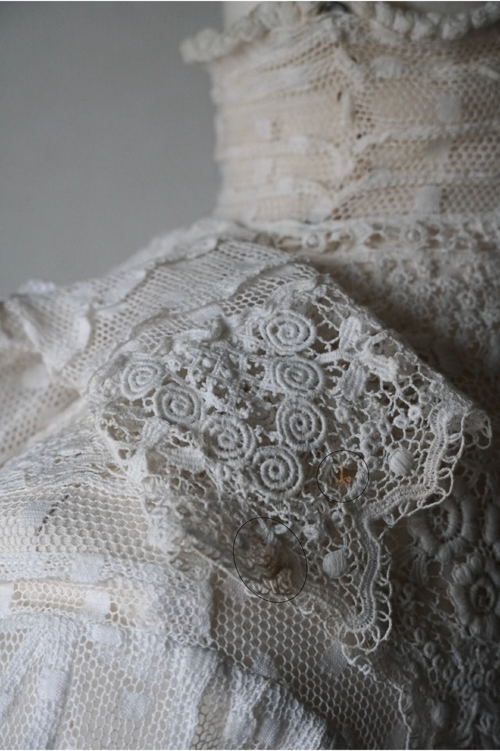 Edwardian High Neck Lace Blouse
