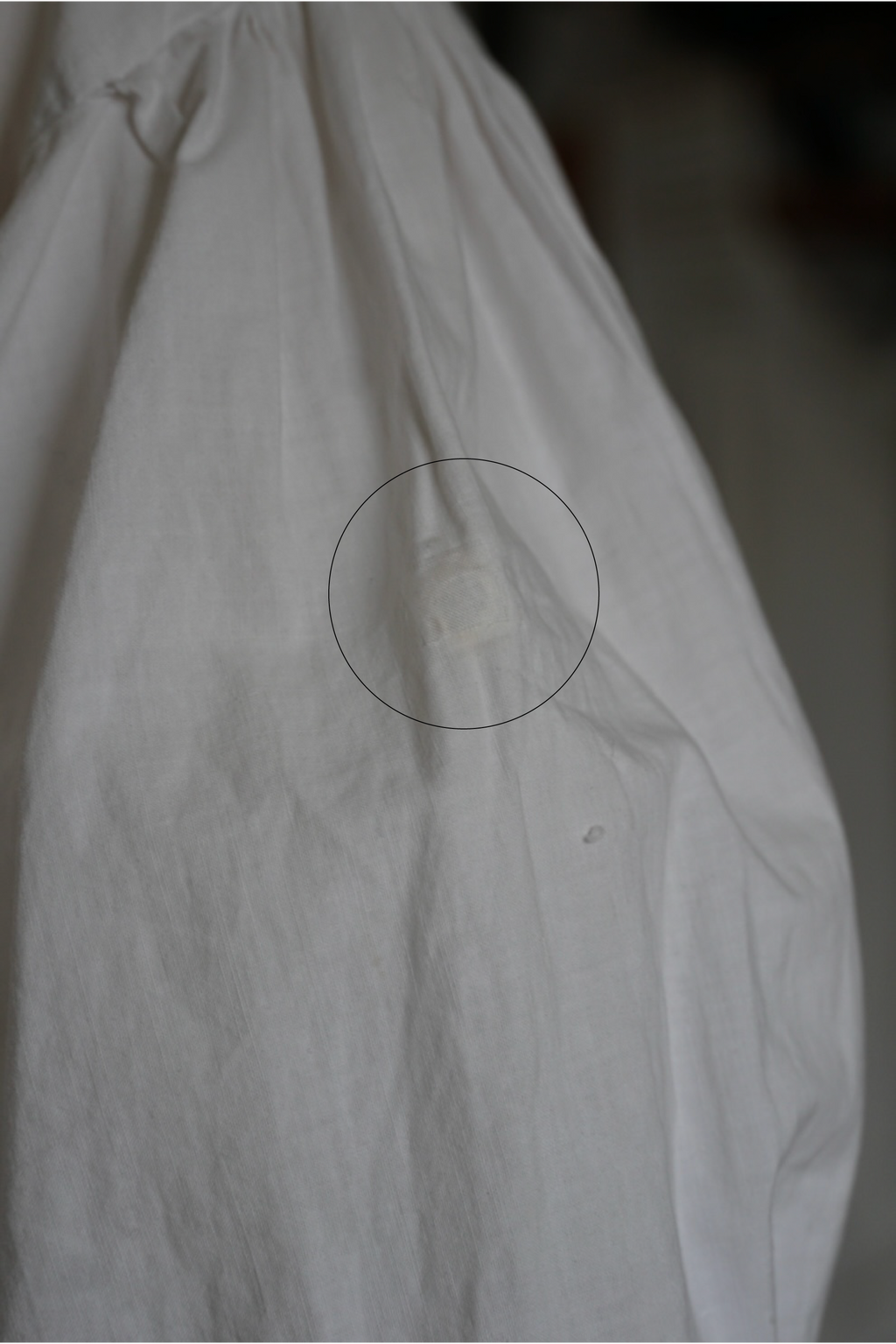 Antique French White Cotton Blouse