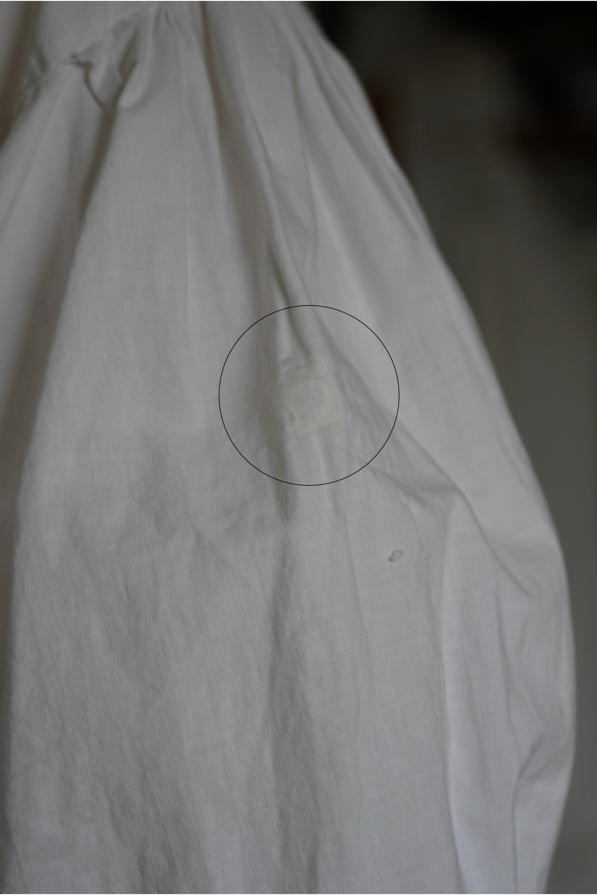 Antique French White Cotton Blouse