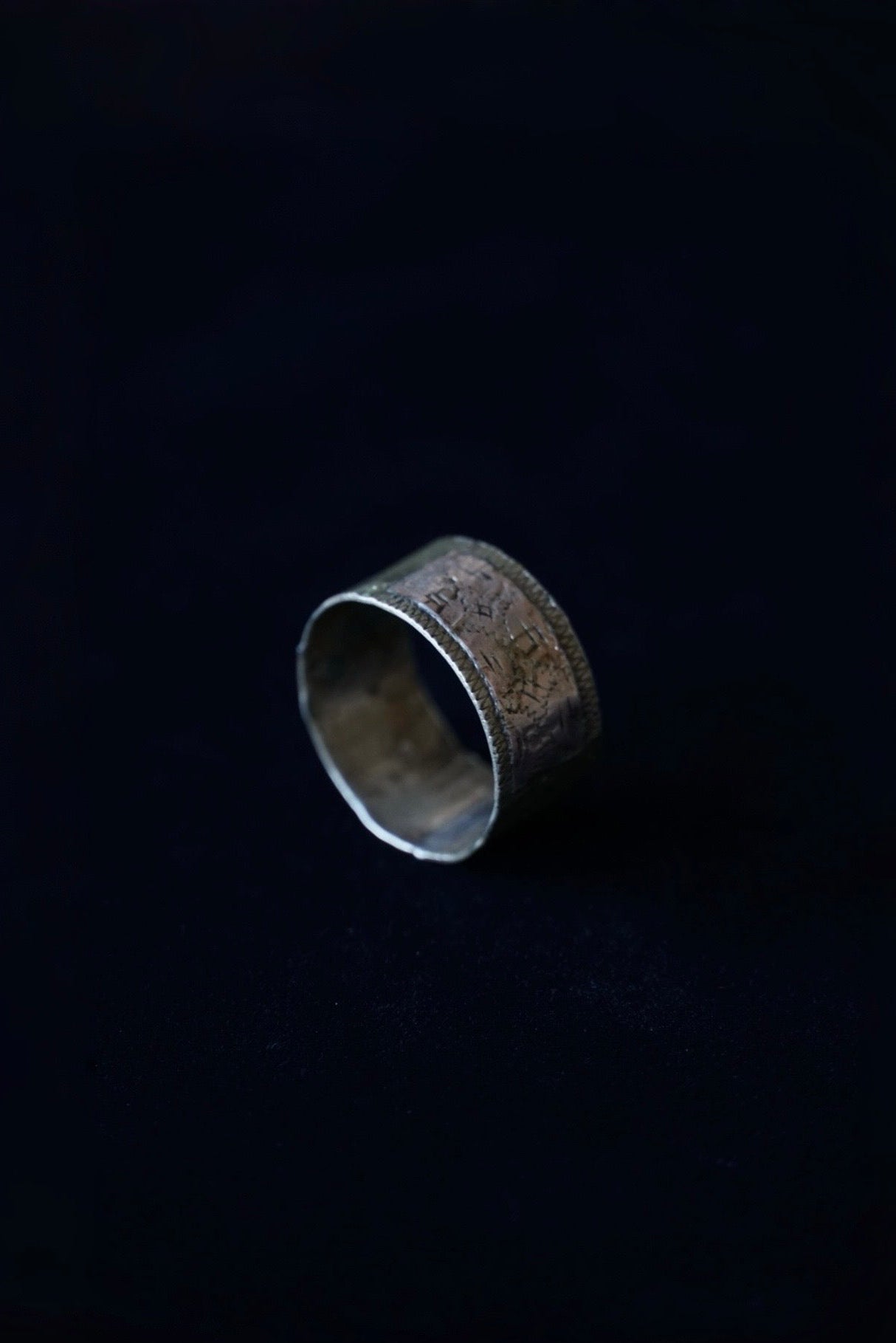 Vintage Copper Collar Thumb Ring