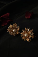 1950’s Miriam Haskell Baroque Pearl Leaf Earring