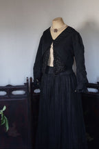 1880's Beaded Jacket with Puff Sleeves