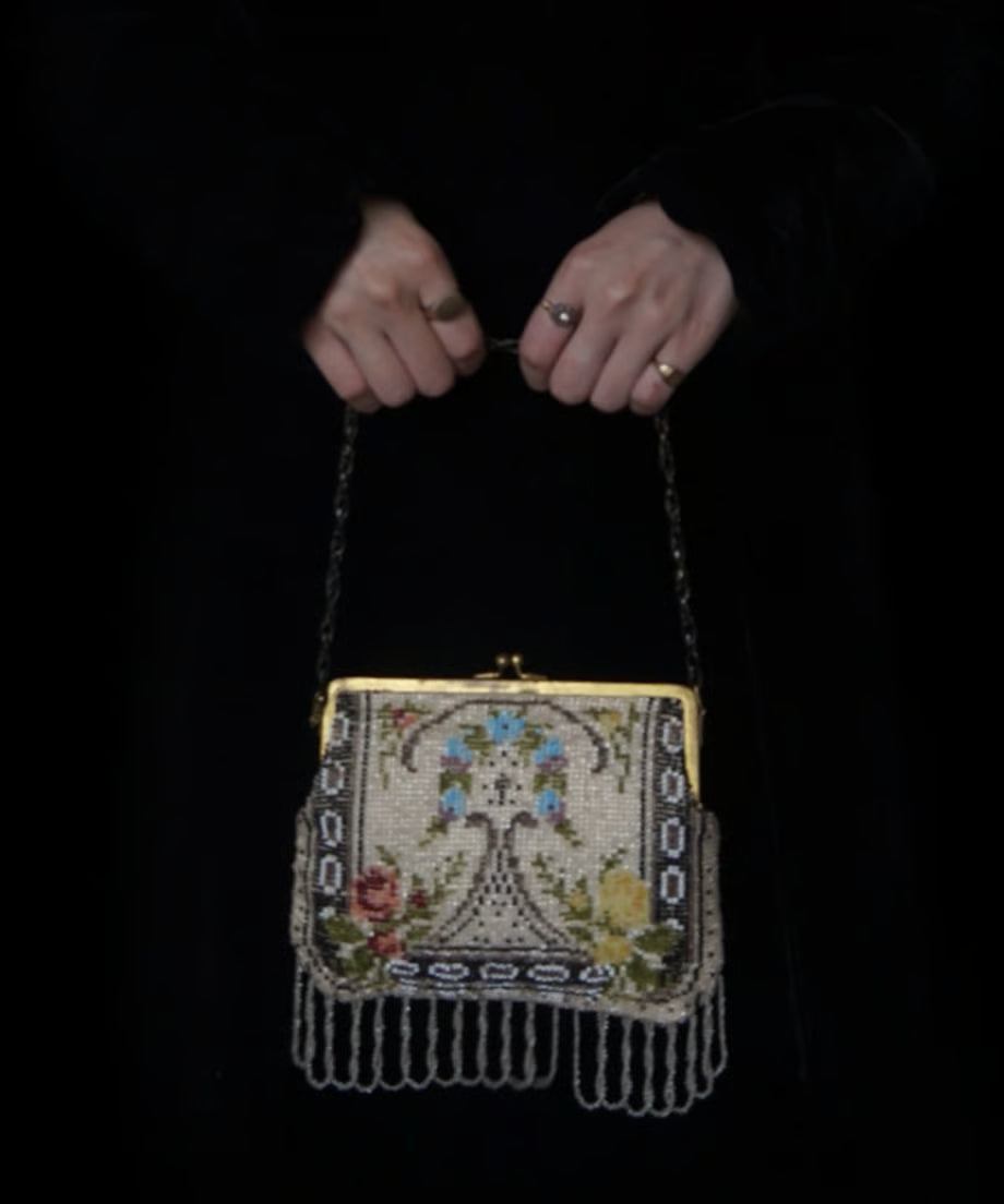 Victorian Garden Beads Bag