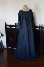 Antique French Cotton Filet lace Long Dress