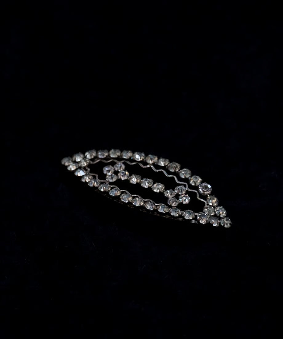 Vintage Czech Paste Glass Brooch