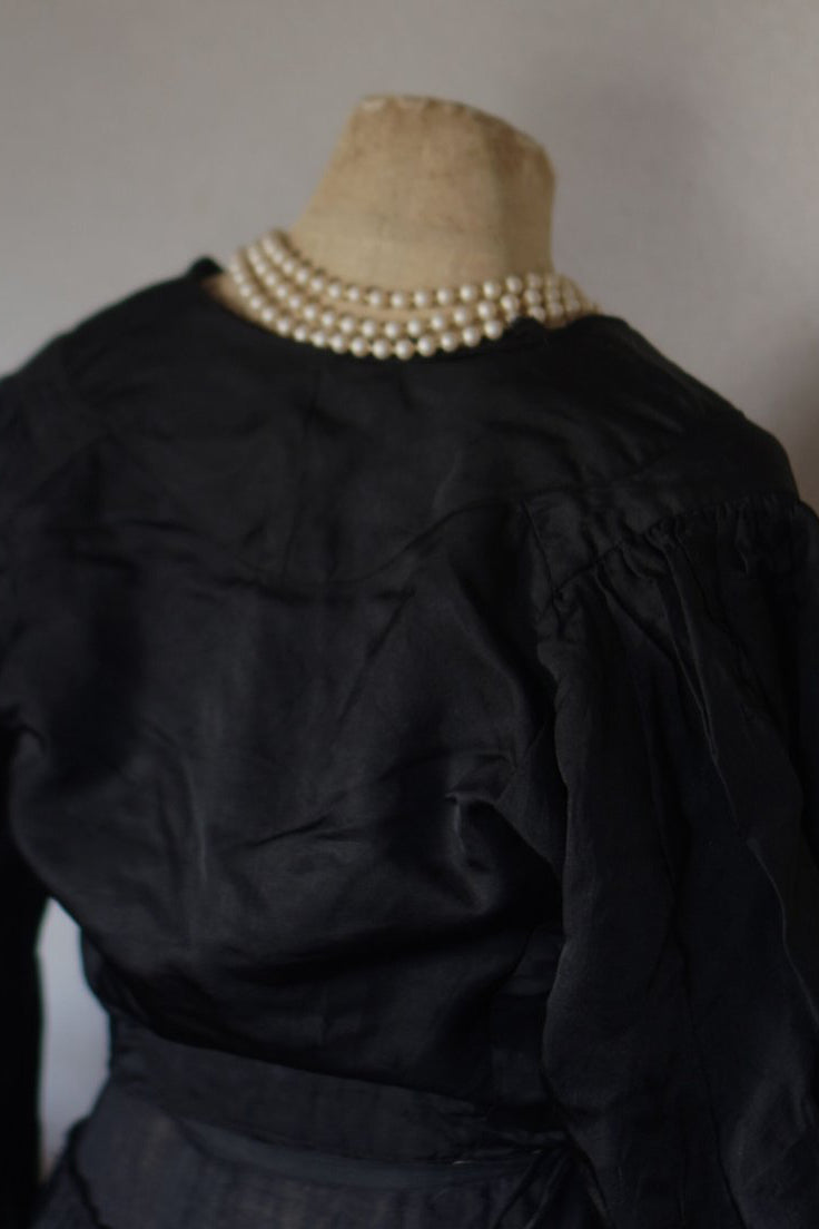 1880's Beaded Jacket with Puff Sleeves