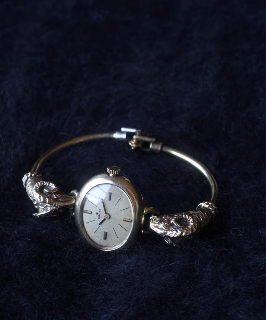 1940’s Ram Motif with Vermeil Bangle Watch