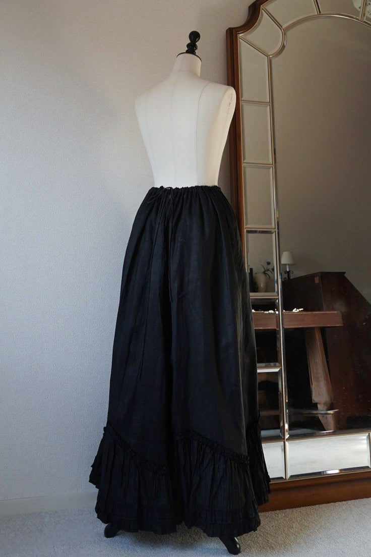 Victorian Mourning Black Skirt