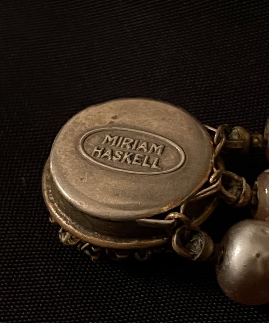 1950’s Miriam Haskell Triple Necklace
