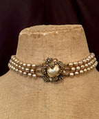 1950’s Miriam Haskell Triple Necklace
