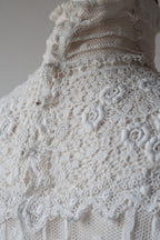 Edwardian High Neck Lace Blouse