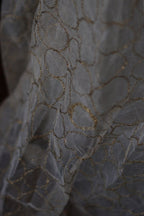 1920’s White×Gold Embroidered Net Maxi Dress
