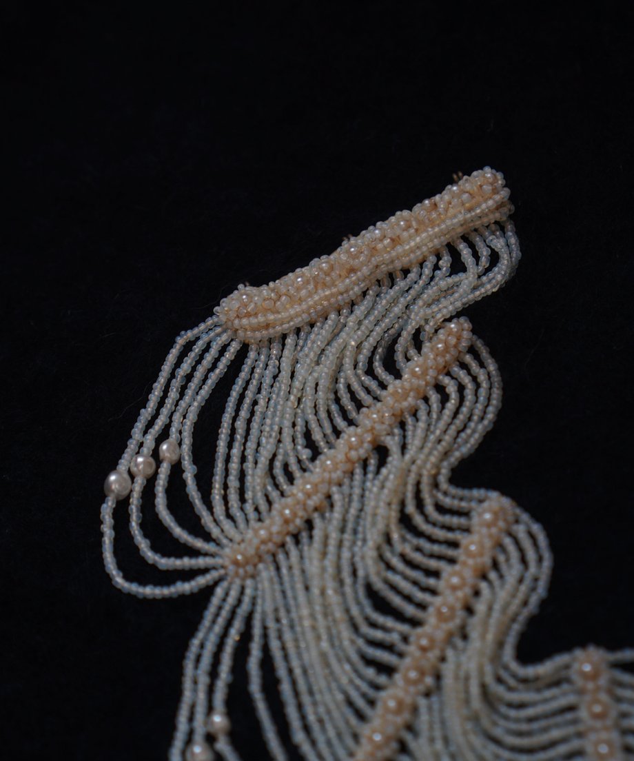 Victorian Glass Pearl Special Collar