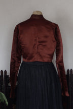 Victorian Orange Silk Jacket