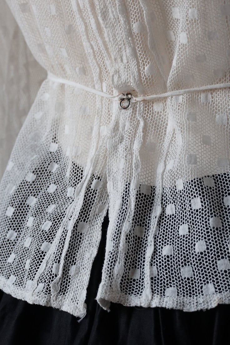 Edwardian High Neck Lace Blouse