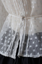 Edwardian High Neck Lace Blouse